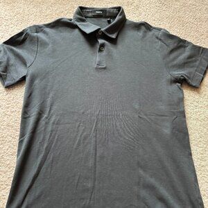 Theory Bron 100% Pima Cotton Polo Shirt in Dark Grey, Size XS 🖤✨